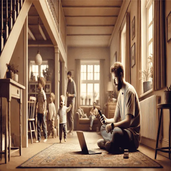 A person alone in a busy city, symbolizing the cost of chasing success while missing life's true joy