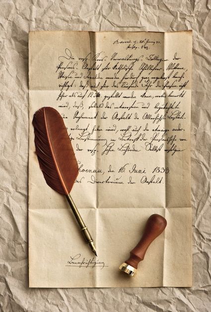 old hand written letter